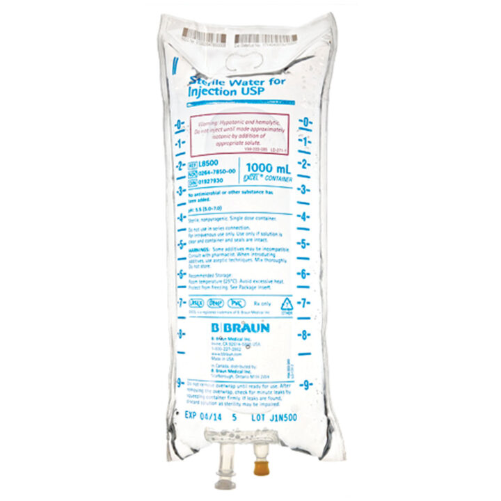 Sol Water 1000mL Bag Inj