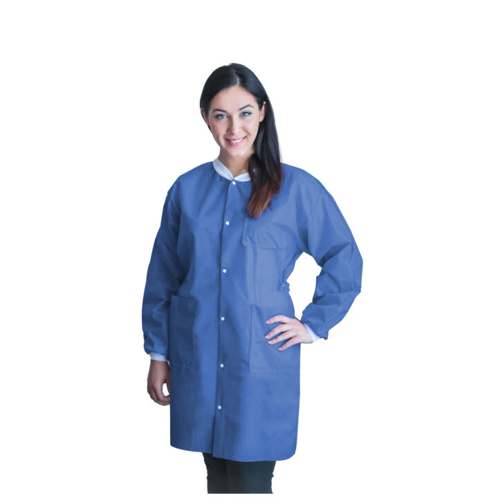 Lab Coat Blue Medium 10/pack