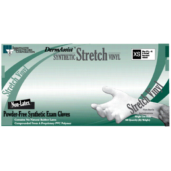 Glove Vinyl Stretch PF Small