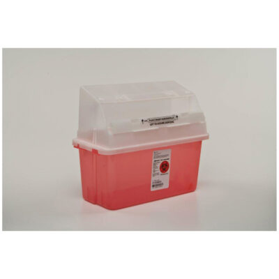 Sharps Cont. 5-QT Trans Red
