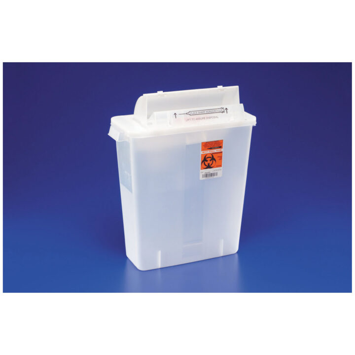 Sharps Cont. 12qt Clear In-Room