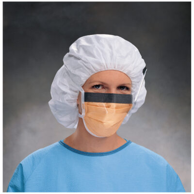 Mask w/Shield w/Ties Orange