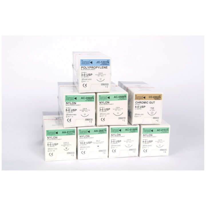 Suture 2-0 Nylon C-8 BLK Mono