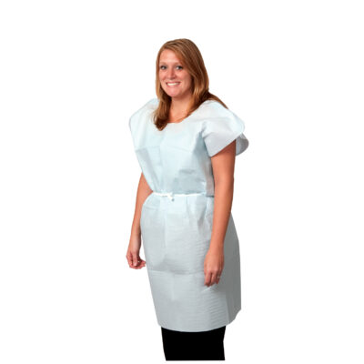 Gown Exam T/P/T 30x42 Blue Adult