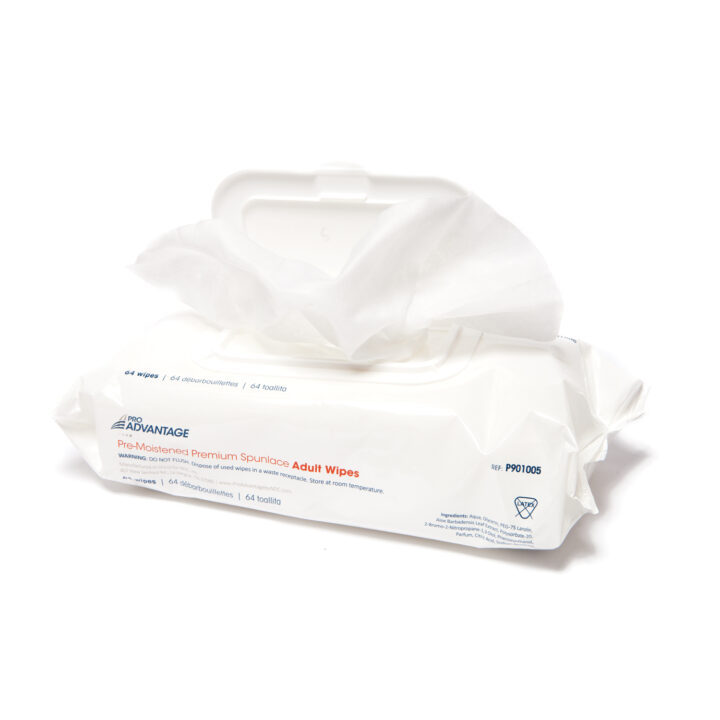 Wipes Wet Adult Spunlace 8" x 12"