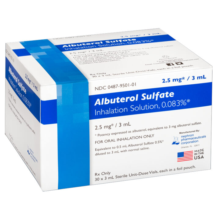 Albuterol Inhalent 0.083% 60/box
