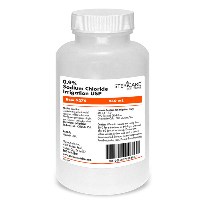 Sol NaCl .9% 250mL Bottle