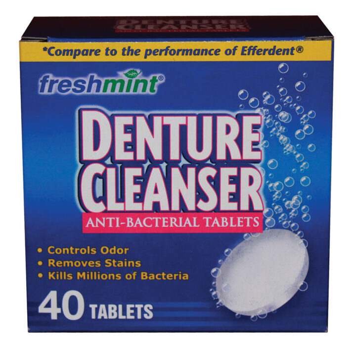 Denture Cleanser Tablets Blue