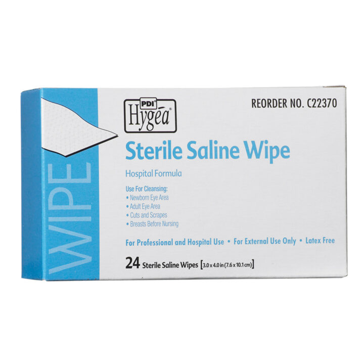 Wipes Saline Sterile 6"x4"
