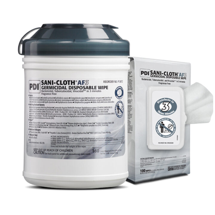 Wipes Germicidal AF3 LG 5"x8"
