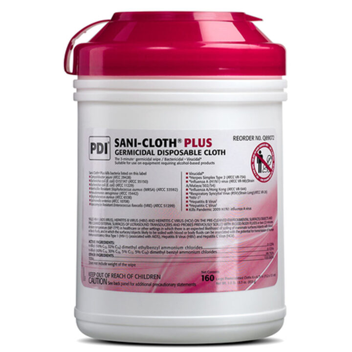 Wipes Sani-Cloth Plus 6x6 3/4"