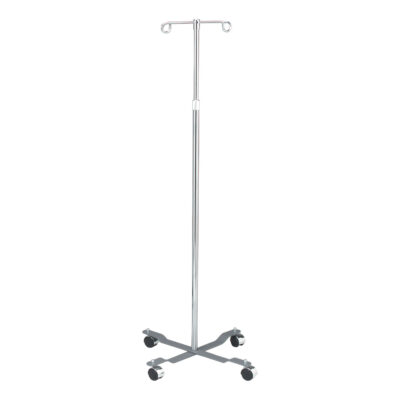 IV Stand 2-Hook 4-Caster