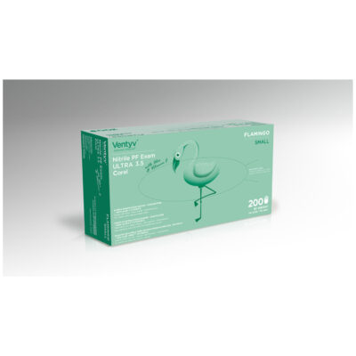 Glove Nitrile Small Coral